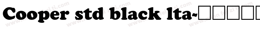 Cooper std black lta字体转换